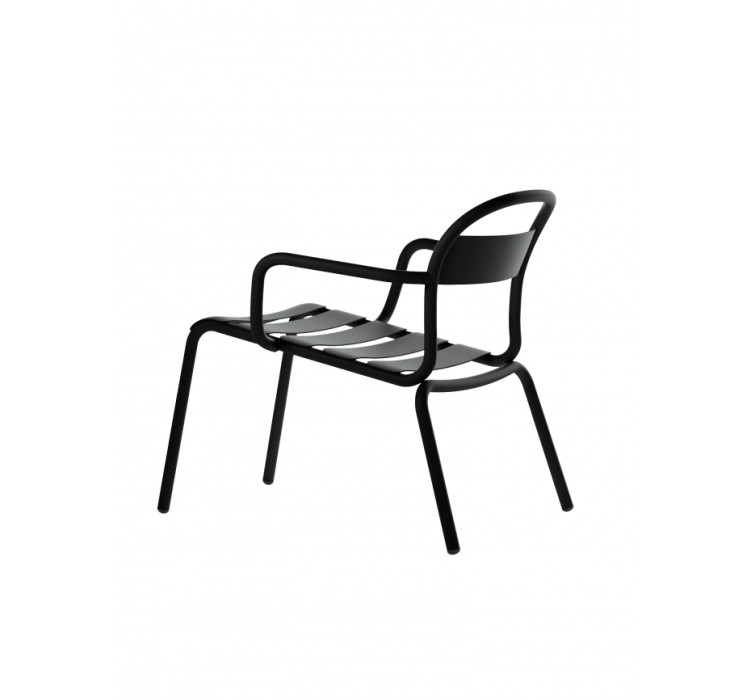 Вуличне лаунж крісло Stecca L Black1